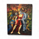 La Pareja Campesina (39 x 31.5) – by Mejías