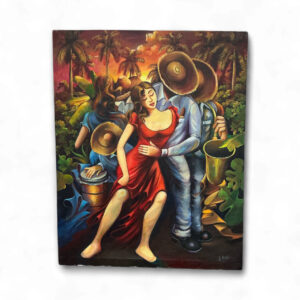 La Pareja Campesina (39 x 31.5) – by Mejías