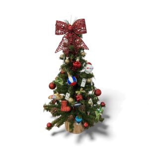 (16" Tall) Christmas Tree with Cuban Decorations
