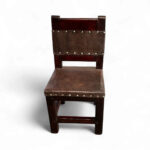 Rustic Cuban Kids Chair (Taburete) – Wood and Leather