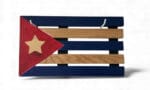 Cuban Flag Wooden Wall Decoration