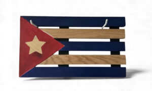 Cuban Flag Wooden Wall Decoration