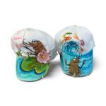 Hand-Painted Cuban Kids Cap – “El Camarón Encantado”