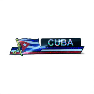 Holographic “Cuba” Decorative Car Plate / Sign