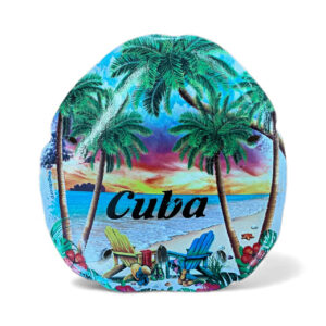 Painted Cuba Aurora Stone Magnet