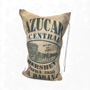 (24” x 18”) Vintage Cuban Sugar Mill Burlap Sacks – Assorted Designs