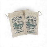 (9.5” x 6”) Vintage Cuban Sugar Mill Burlap Sacks – Assorted Designs
