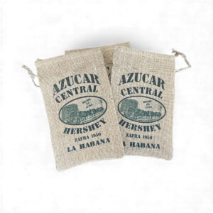 (9.5” x 6”) Vintage Cuban Sugar Mill Burlap Sacks – Assorted Designs
