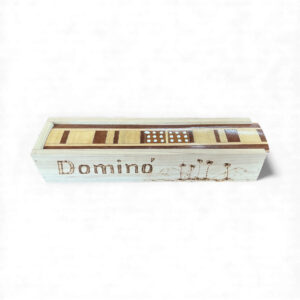 Wooden Domino Box – Engraved Cuban Design