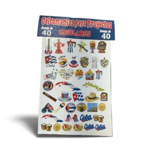 Cuban School Project Sticker Pack – 40-Piece Set