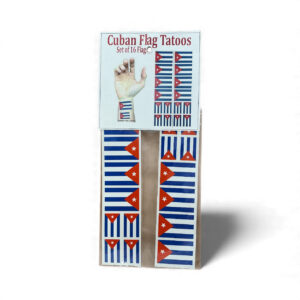 Cuban Flag Temporary Tattoos – Set of 16