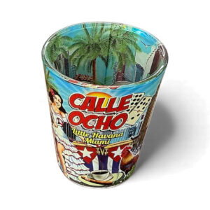 (2.25”) Calle Ocho Shot Glass – Little Havana Miami Design