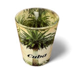 (2.25”) Cuba Palm Tree Shot Glass – Tropical Botanical Design
