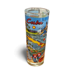 (4”) Cuba Map Shooter Glass