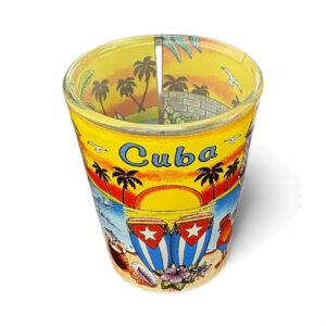 (2.25”) Bright and colorful Miami souvenir shot glass.