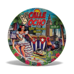 (7.5”) Ceramic Plate - Calle Ocho Little Havana Design