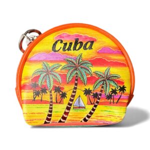 Cuba Sunset Palm Tree Coin Purse