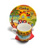 Demitasse Cup with Plate and Easel - Aurora