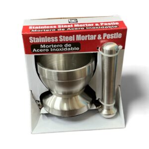 Stainless Steel Mortar & Pestle – Heavy Duty